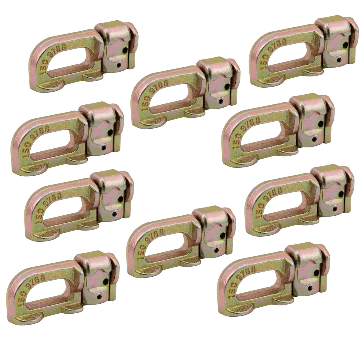 10Pcs L Track Anchor Track Rail Double Stud Fitting BS 2267 KG / 5000 lbs