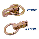 L Track Anchor Track Rail Double Stud Fitting w/rings BS 2720 KG / 6000 lbs