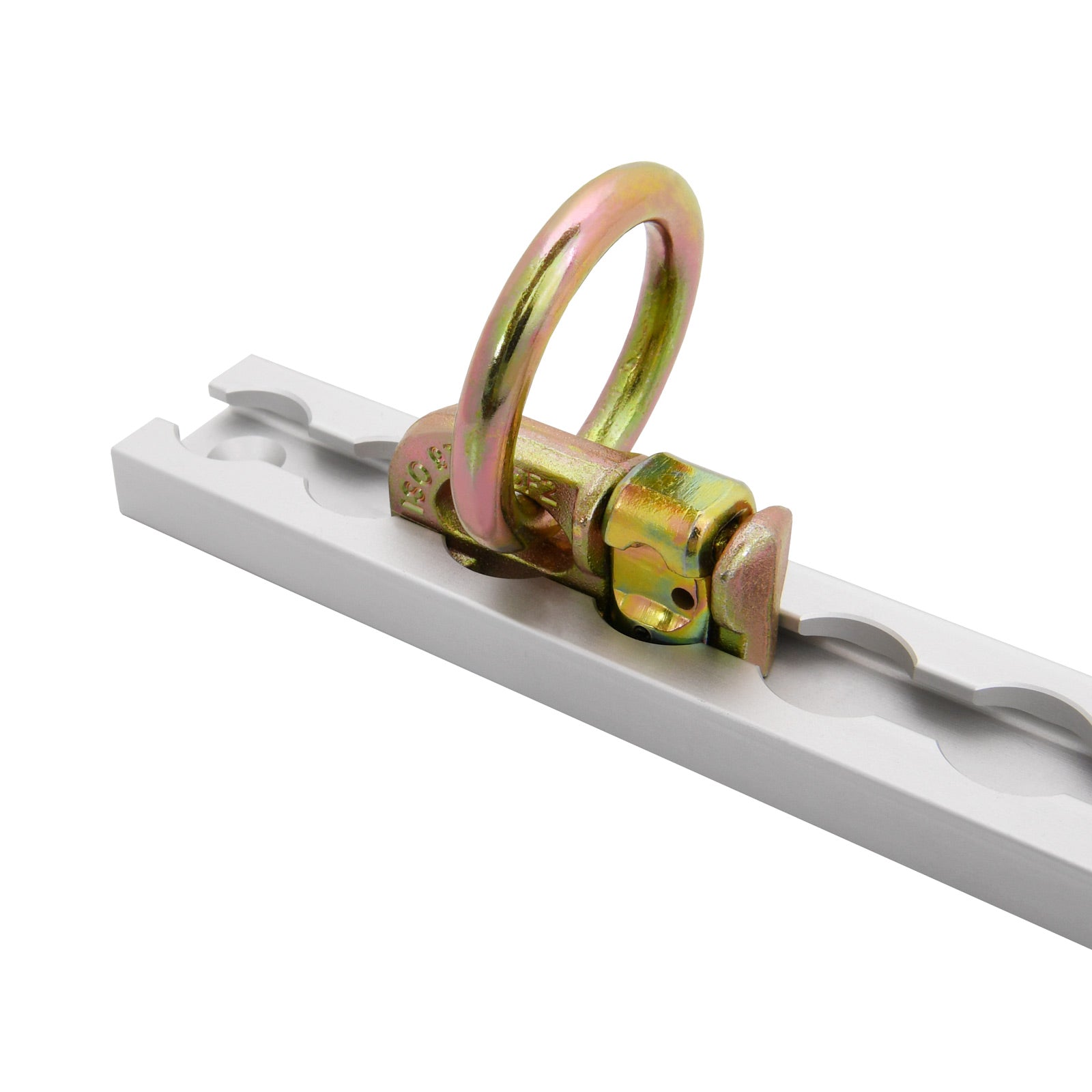 8Pcs L Track Anchor Track Rail Double Stud Fitting w/rings BS 2720 KG / 6000 lbs