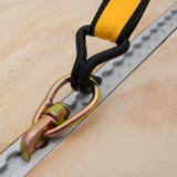 L Track Anchor Track Rail Double Stud Fitting w / Pear ring BS 5000 lbs