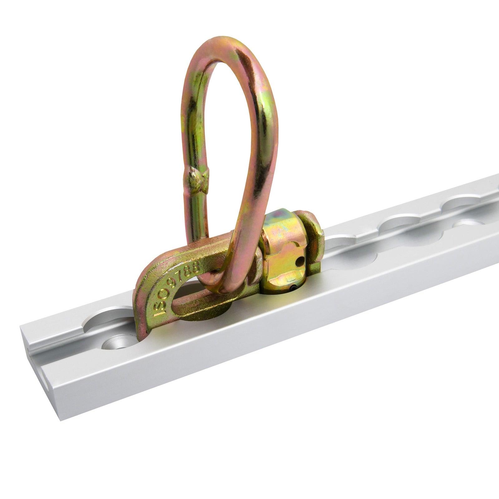 L Track Anchor Track Rail Double Stud Fitting w / Pear ring BS 5000 lbs