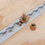 2X Anchor Track L Track Threaded Bolt Double Stud Fitting Bolt Down Anchor Point