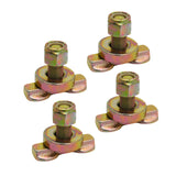 4X Anchor Track L Track Threaded Bolt Double Stud Fitting Bolt Down Anchor Point