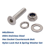 1M 2Tracks L Track Anchor 4Rings Tie Down Lashing Point Kit  Heavy Duty