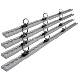 Heavy Duty 1M L Track Anchor Tie Down Lashing Point Kit ( 4 Tracks + 12 Rings )