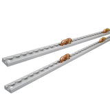 1M L Track Anchor Tie Down Point Kit Heavy Duty 2Tracks+4 Double Stud Fitting