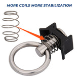 1 Pc Anchor Track L Track Loading Ring-#304 Stainless Steel (Stud-Ring -Spring)