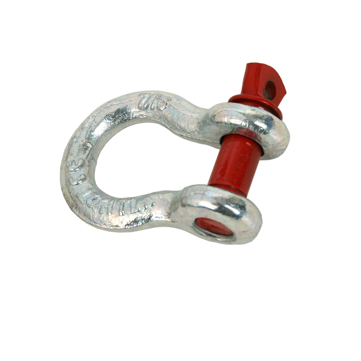 2 x Bow Shackles WLL 1.5T Rated 11mm 4WD Recovery Tow Car Trailer Red