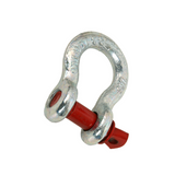 2 x Bow Shackles WLL 1.5T Rated 11mm 4WD Recovery Tow Car Trailer Red