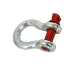 2 x Bow Shackles WLL 1.5T Rated 11mm 4WD Recovery Tow Car Trailer Red