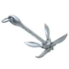 2.5 KG Folding Anchor Grapnel Boat Kayak Canoe Hot Dipped Galvanised