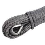 6MM x 15M Dyneema Winch Marine Rope Synthetic strap 4WD Boat Recovery BLK