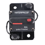 80A AMP Circuit Breaker 12V 24 Volt IP67 Waterproof  Manual Reset Switch