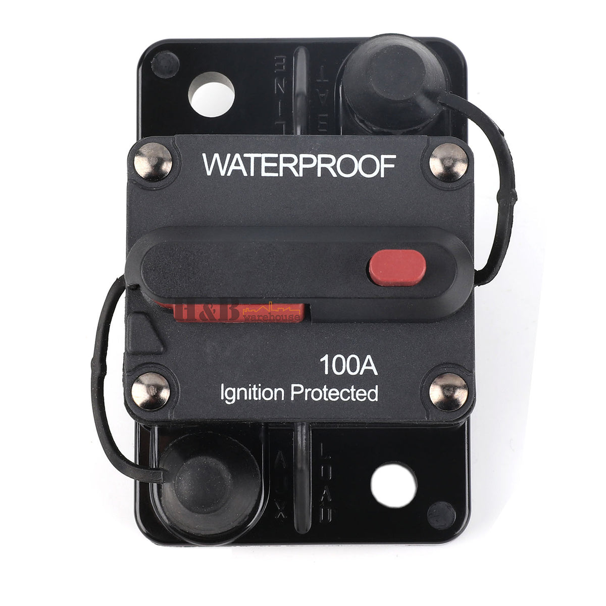 100A AMP Circuit Breaker Dual Battery IP67 Waterproof 12V 24V Fuse Manual Reset