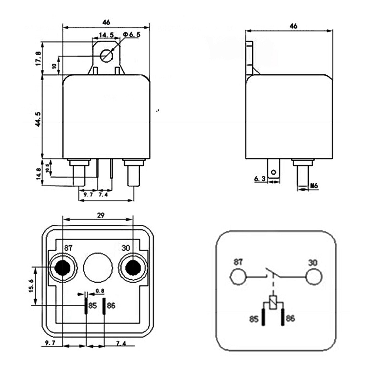 Genuine 12V 120A AMP Relay High Current Split Start on off Relay Auto Boat