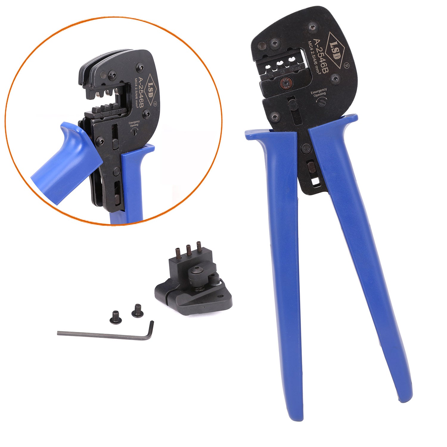 Solar terminal Crimp Tool Crimping Connector PV Solar Crimp Crimper 2.5/4/6mm