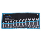 12 Pcs Trade Grade Stubby Ratchet Gear Wrench Spanner Set  CR-V 8 -19mm