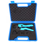 5 Dies Ratchet Crimper Crimping Tool Kit Bootlace Open Barrel Non Insulated