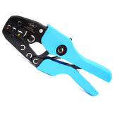 5 Dies Ratchet Crimper Crimping Tool Kit Bootlace Open Barrel Non Insulated