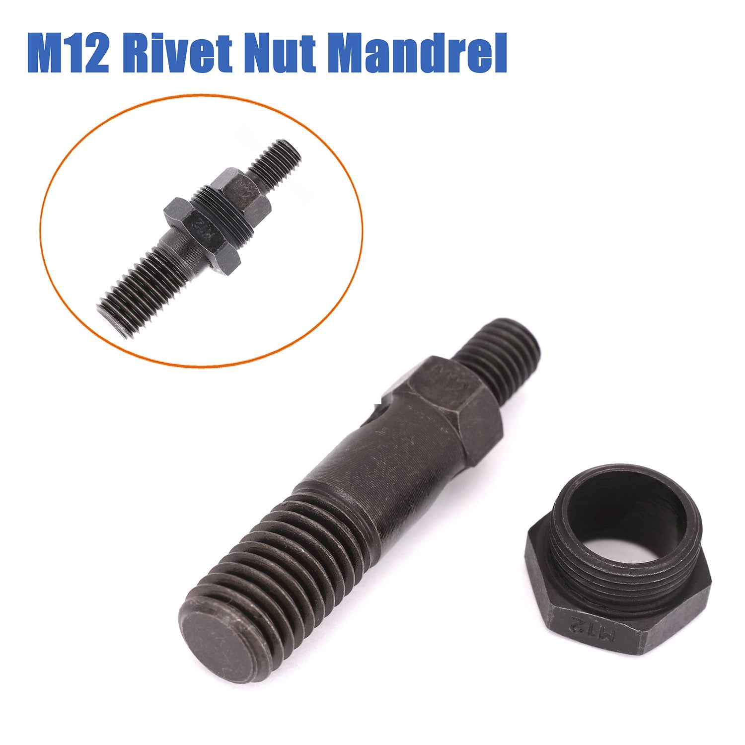 M12 Mandrel Replacement Spare For Nutsert Tool Rivnut  Gun