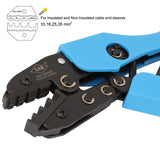 10 - 35 mm² Ratchet Ferrule Bootlace Crimper Pliers