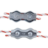 50 Electric Fence Poly Wire Joiner PolyWire Rope Braid Connector Fencing Joiners