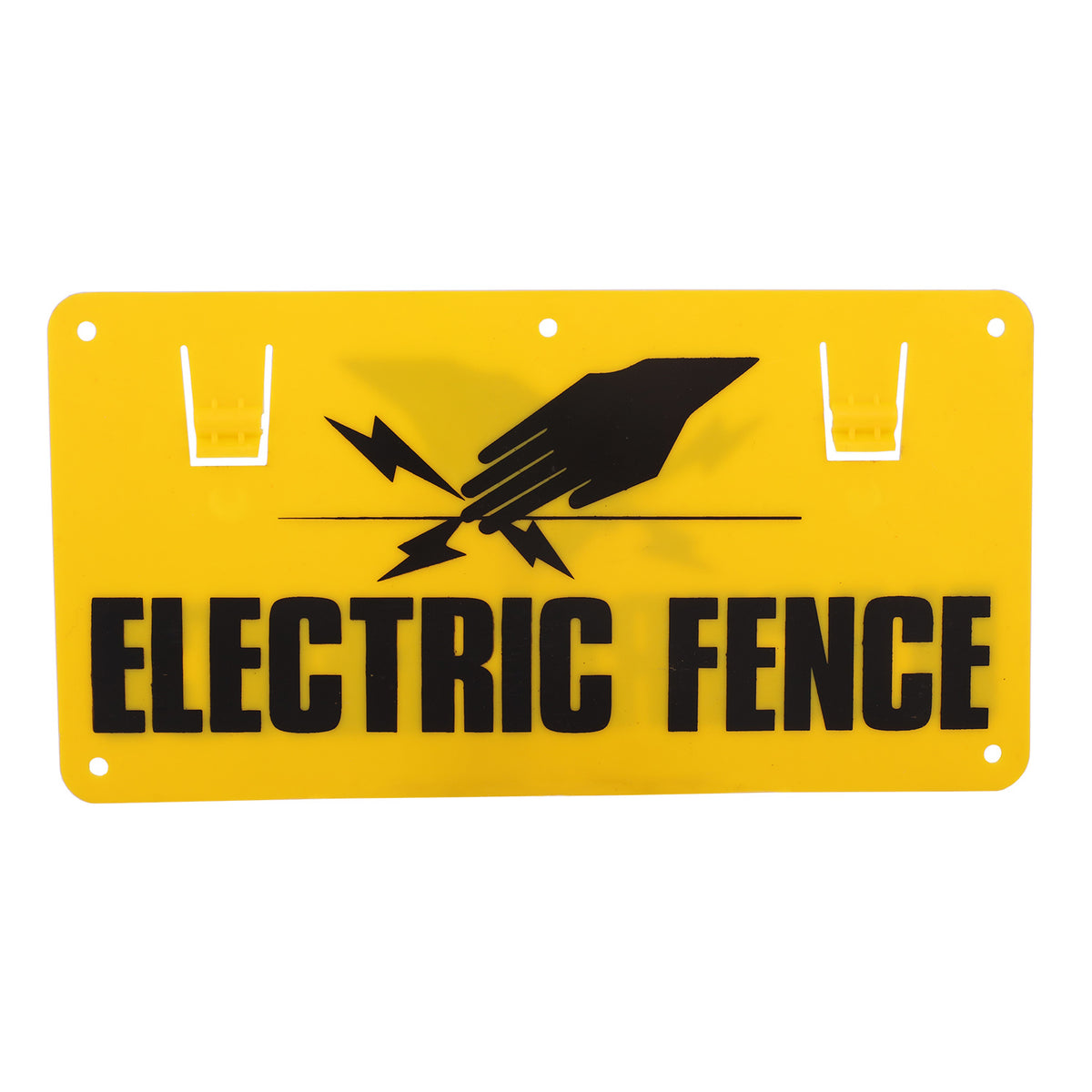 10X Electric Fence Caution Warning Sign Hook Tie To Wire Mesh Rope