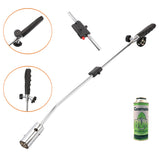 80cm Grass Burner Weed Killer Kit Shrub Burning Torch Butane Gas Can Exclude