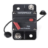 70A AMP Circuit Breaker Dual Battery IP67 Waterproof 12V 24V Fuse Manual Reset