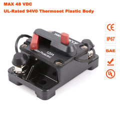 120A AMP Circuit Breaker Dual Battery IP67 Waterproof 12V 24V Fuse Reset