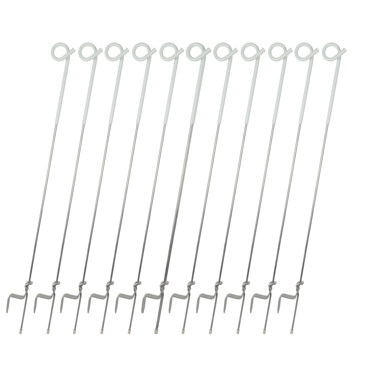20 Pcs Pigtail Post  Electric Fencing Tread-In Insulated Steel Strip Graze Posts