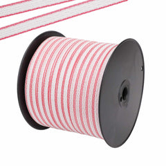 Premium Quality 12mm X 400M Electric Fence Poly Tape 6 x0.2mm SS 4 Ω/m Polytape