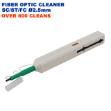 One Click Fiber Optic Cleaner Pen Cleaning Tools SC ST FC 2.5mm 800 Cleans NBN
