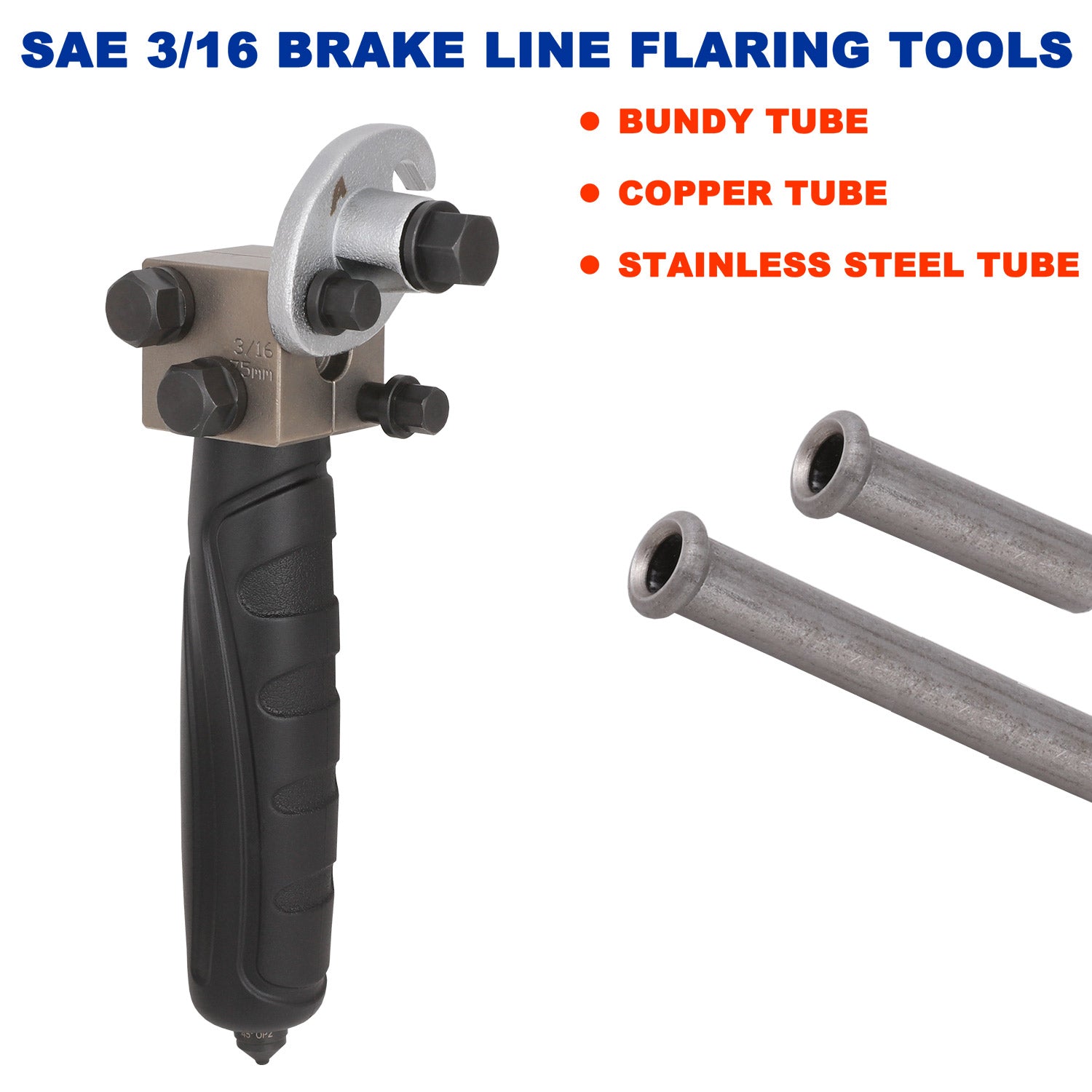 APT Taiwan 3/16" 4.75mm SAE Double Flare Flaring Tool Brake Line Pipe Bundy Tube