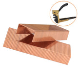 2000 Pcs Carton Closing Staples Galvanized Copper Crown 34.7mm Manual Stapler