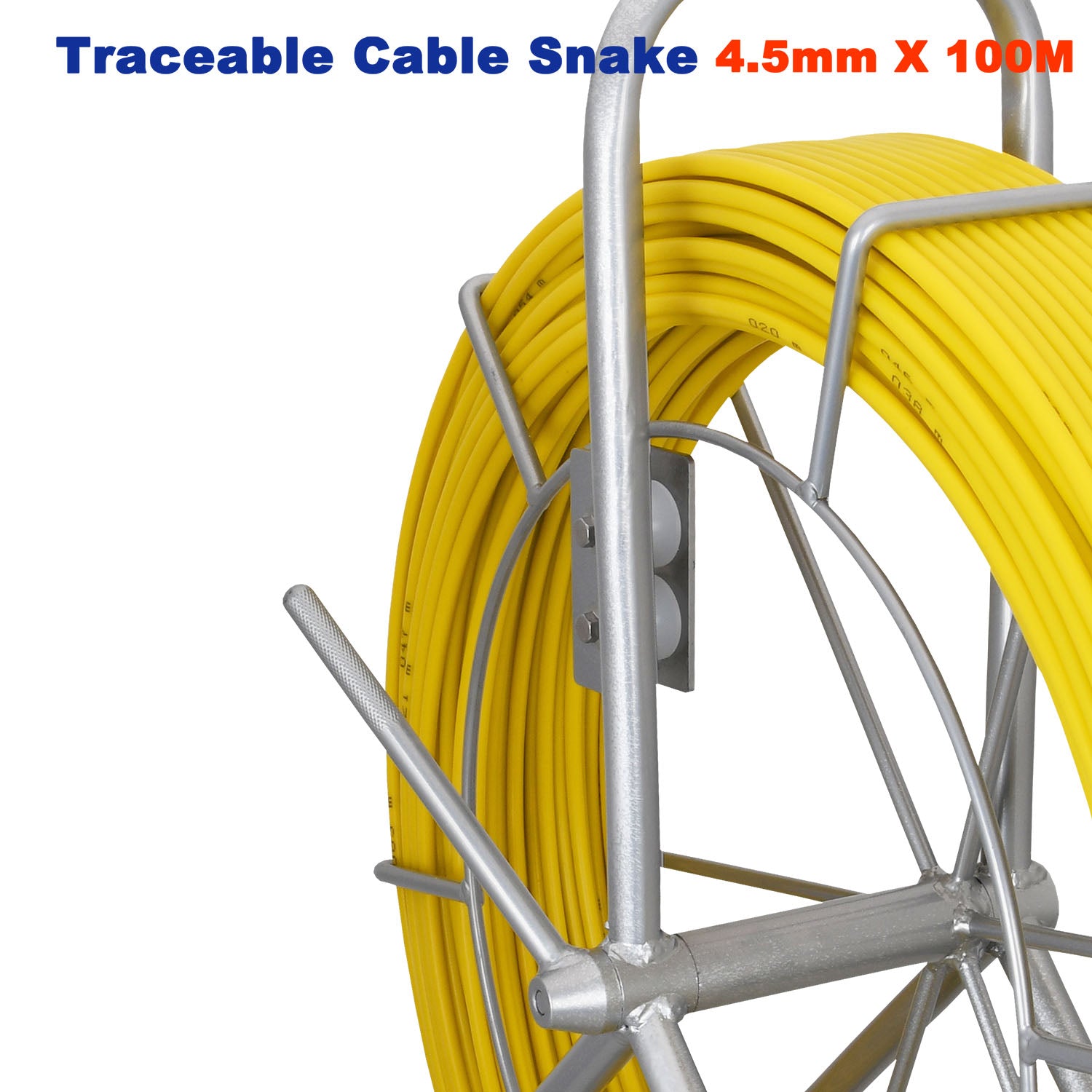 4.5mm 100M Traceable Cable Duct Rodder Snake Copper trace Wire Telstra ...