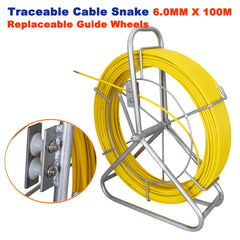 6mm 100M Traceable Cable Duct Rodder Snake Copper trace Wire Telstra N ...