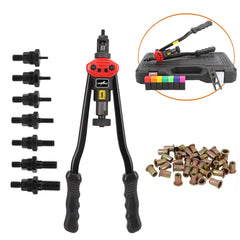 Rivnut Riveter Rivet Nut Gun Riveting Tool Kit 230Pcs Nutsert