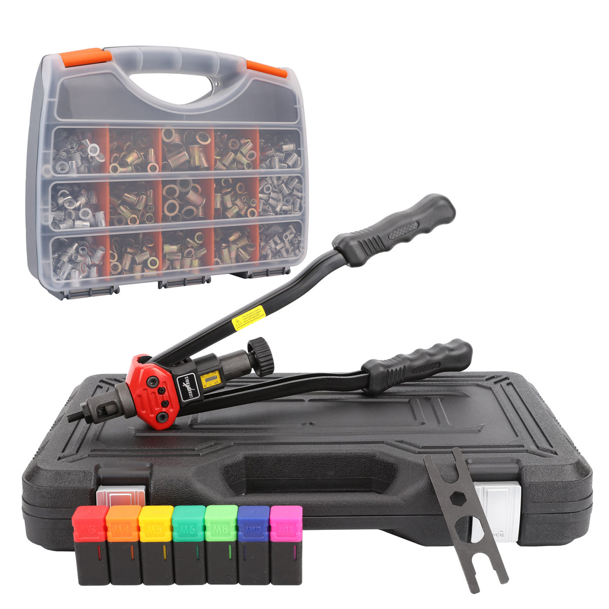 1460pcs Rivnut Rivet Nut  Riveter Nutsert Gun Tool Kit