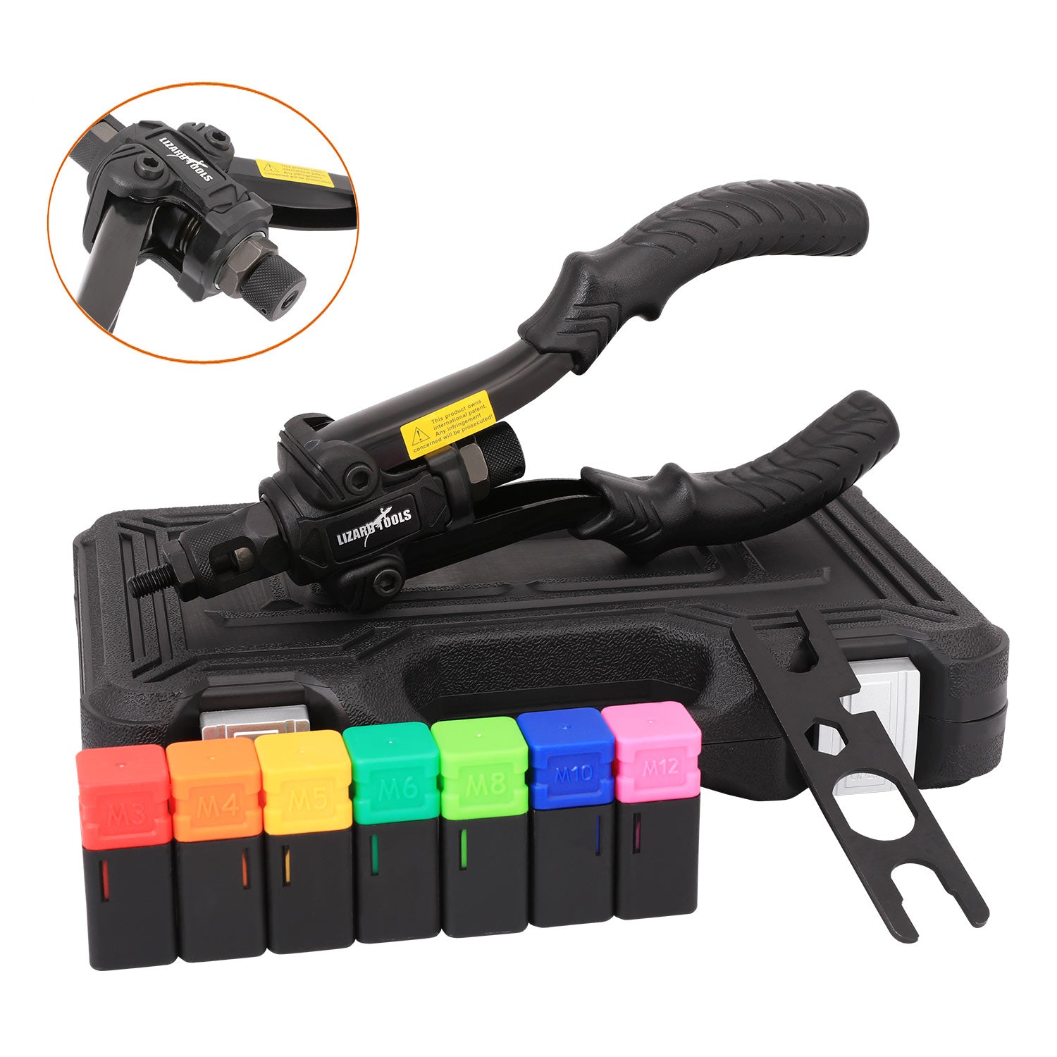 230 Pcs Upgraded Rivnut Rivet Nut  Riveter Nutsert Gun Tool Kit