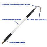 Telescopic Gutter Cleaner Cleaning Tool Car Washer Shovel Hook Spray Gun Brush