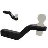 4500KG Solid Steel Forged Ball Mount 4" Drop 2"x2" Hitch TowBar Tow Ball Tongue