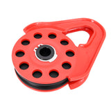 Snatch Block 9000KG Recovery Winch Rope Pulley Hoist Rated 4WD Red