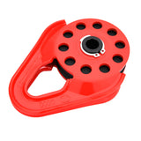 Snatch Block 9000KG Recovery Winch Rope Pulley Hoist Rated 4WD Red