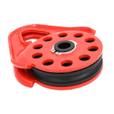 Snatch Block 9000KG Recovery Winch Rope Pulley Hoist Rated 4WD Red