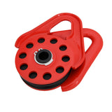 Snatch Block 9000KG Recovery Winch Rope Pulley Hoist Rated 4WD Red