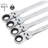 15 Pcs Trade Grade Ratchet Flex Head Gear Spanner Set CR-V Metric 6-22mm