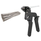 Heavy Duty Stainless Steel Cable Tie Gun + 200 Pcs SS304 Cable tie 4.6mm x 200mm