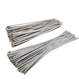 Marine Grade 304 Stainless Steel Cable Ties W: 4.6mm 7.9mm  L: 200mm to 1000mm