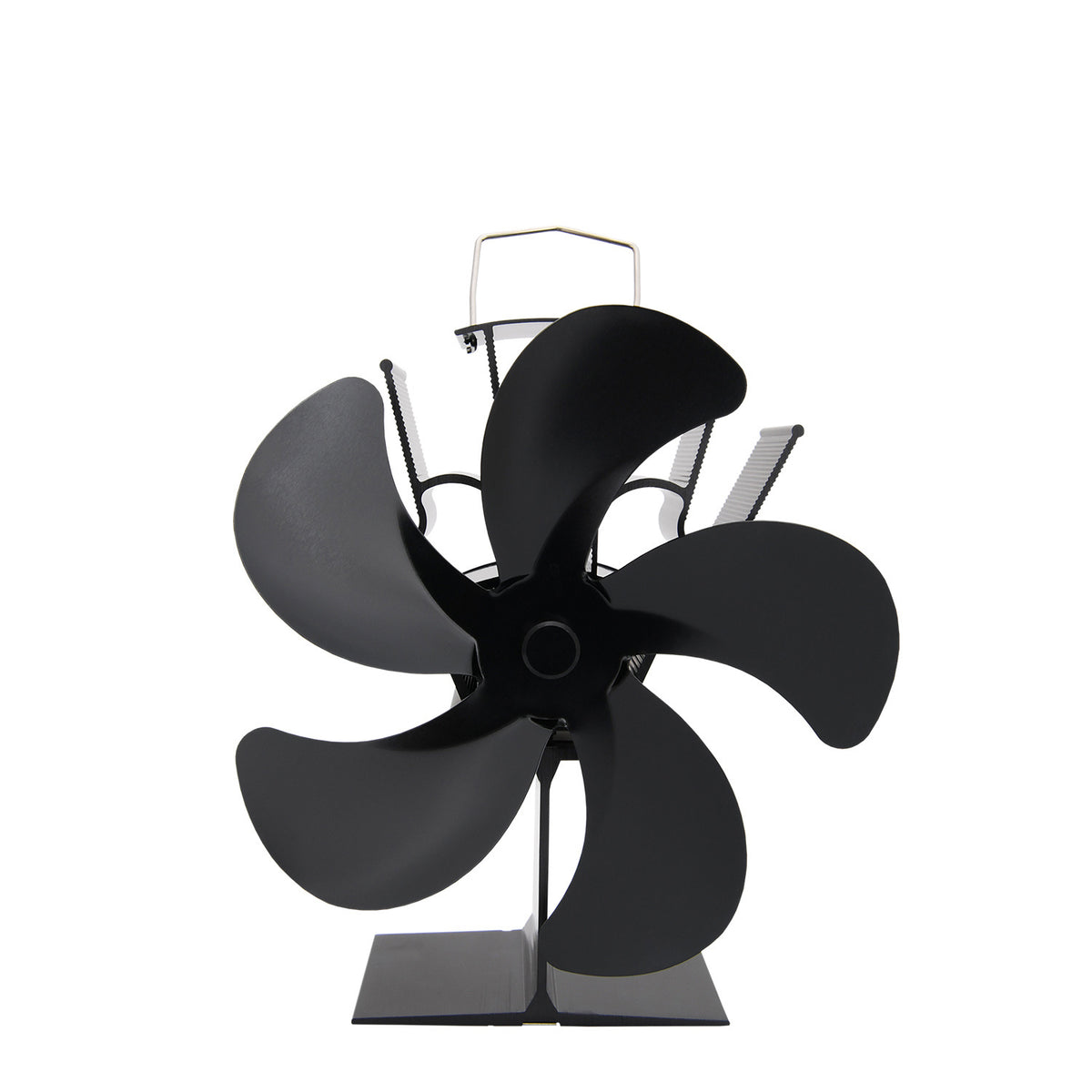 Upgraded 5 / 6 blades Self Powered Stove Fan Heater Fireplace Heat distribution
